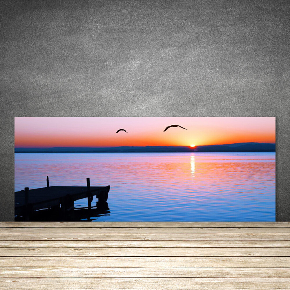 Crédence de cuisine en verre fond de hotte panoramique 125x50 cm