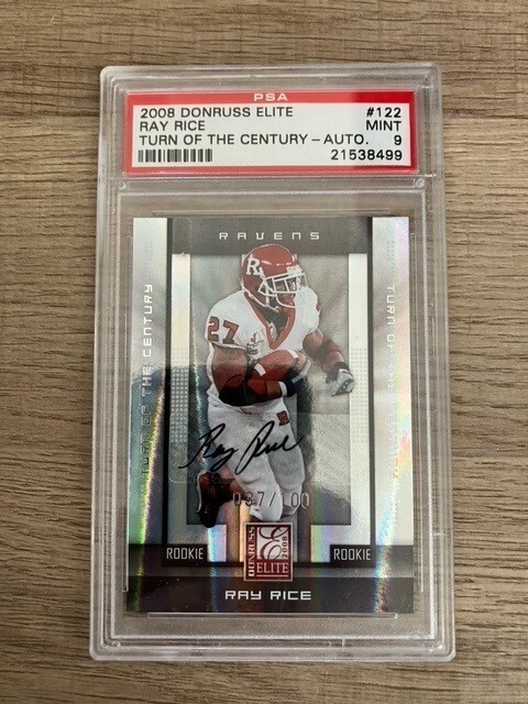 Ray Rice Donruss Elite #122 Turn of the Century-Autograph