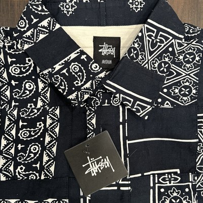 Stussy Paisley Bandana Patchwork button up shirt Size: M - NWT | eBay 
