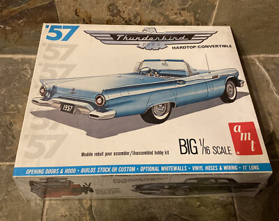AMT 1957 Ford Thunderbird ハードトップ/コンバーチブル AMT 1957 Ford Thunderbird Hardtop or Convertible, 1/16th