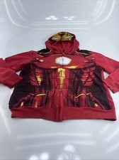 Marvel Avenger Comics Iron Man Youth XL Full Zip Hoodie Sweatshirt Graphic Print