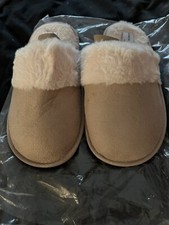 Chinese Laundry Beige Vegan Faux Fur Slides Slippers Women  s XS/S 6/7 FFF