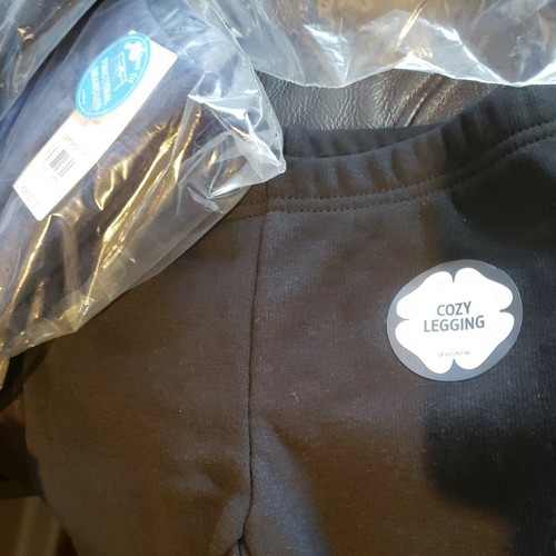 OshKosh Kid Size 4,5,6X Girls Cozy Fleece Stretch Black or Navy Leggings WarmNWT - Picture 5 of 8