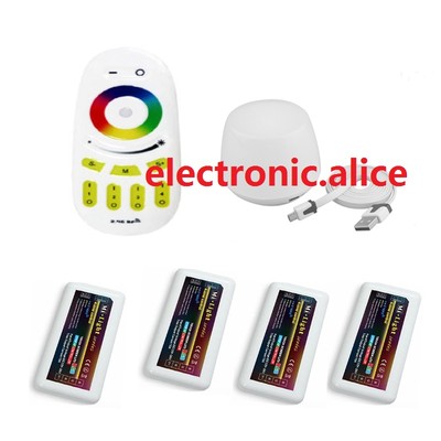 2.4G Mi light RF Remote; 4-zone RGB Controller ; Wifi 3528 5050 Strip bulb DIY