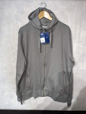 James Harvest Herren Duke Collage Hoodie mit durchgehendem Reißverschluss. Neu mit Etikett Größe XXL