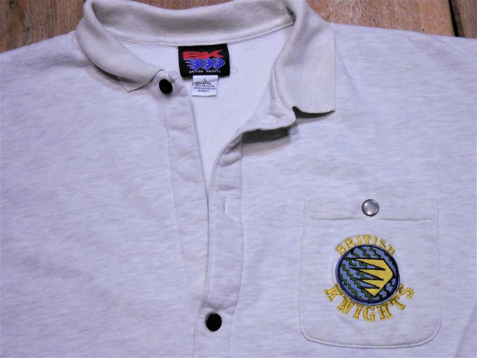 Chaqueta polar vintage British Knights BK-Hip Hop-Baloncesto-años 90-Calle-Rap-Rara Foto 3 de 4