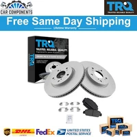 Front Ceramic Brake Pads & G-Coated Rotors Kit For 2013-2020 Honda Accord (For: More than one vehicle)