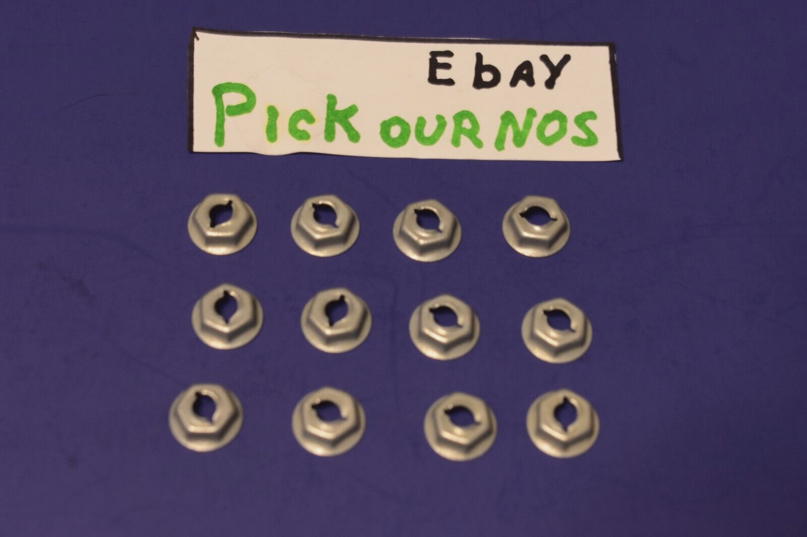 12 PK 3/16" Stamped Self Locking PAL Speed Nut Trim Molding GM Ford