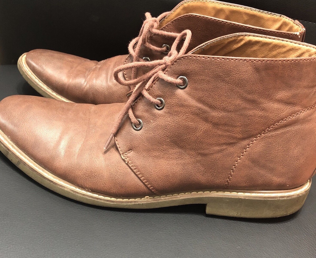 Guess Chukka Style Lace Up Boots Mens Size 9.5 Brown | eBay
