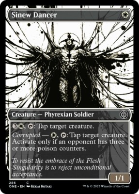 MTG - Common - Phyrexia All Will Be One - Sinew Dancer - Borderless