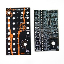 4017 Step Sequencer / Eurorack Synth / PCB  Front Panel / DIY CV/Gate Sequencer
