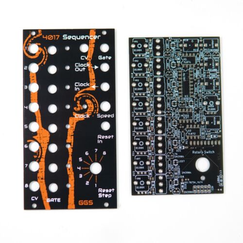 4017 Step Sequencer / Eurorack Synth / PCB & Front Panel / DIY CV/Gate Sequencer - 第 1/5 張圖片