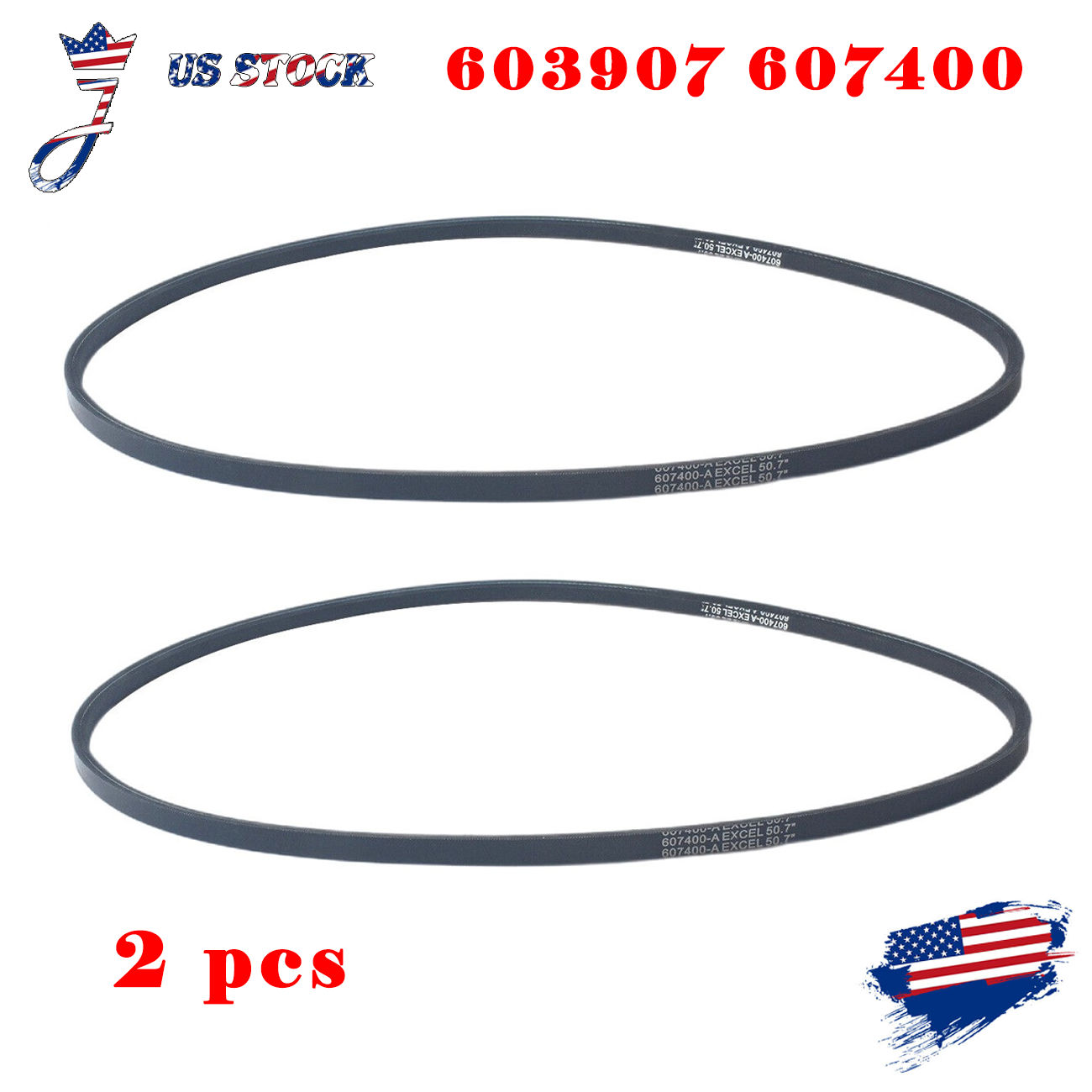 ECSiNG 2x Courroies D'entraînement De Pompe Pour Tondeuse à Gazon