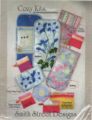 Smith Street Designs COZY KITS Embroidery Machine Patterns CD-ROM New