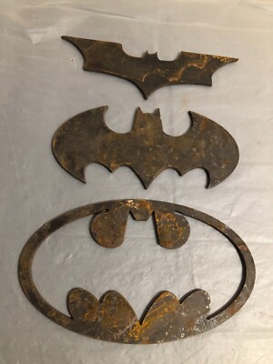 Large Batman Laser Cut Sheet Metal Decor Craft Bat Symbol Bundle