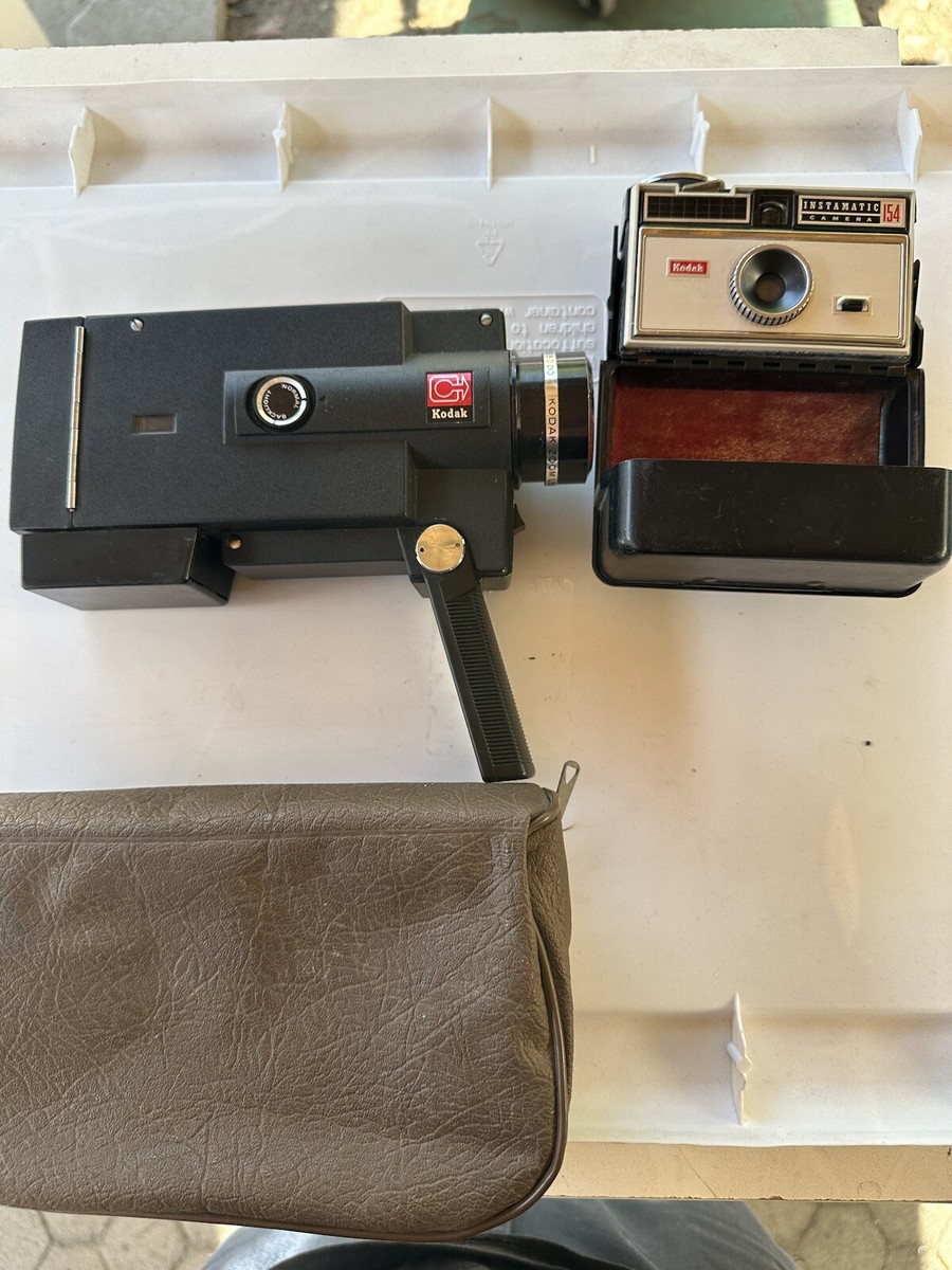 2 Piece Combo Kodak Vintage Camera Insta 154 N Video Recorder
