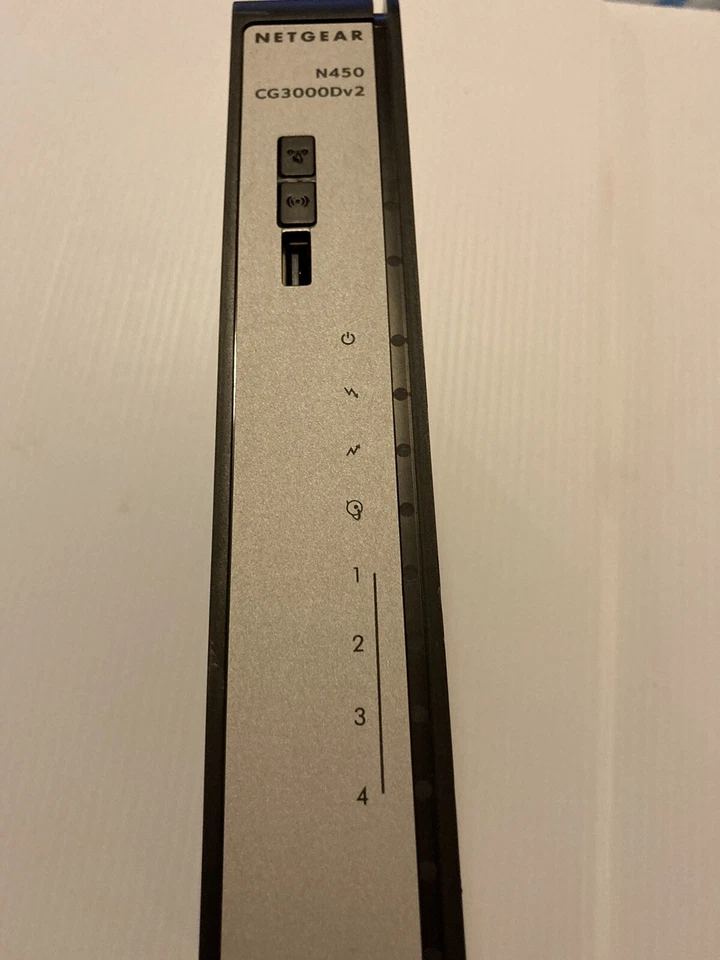 NETGEAR CG3000Dv2 N450 Cable Wi-Fi Modem Router With Cables - Image 2 of 4