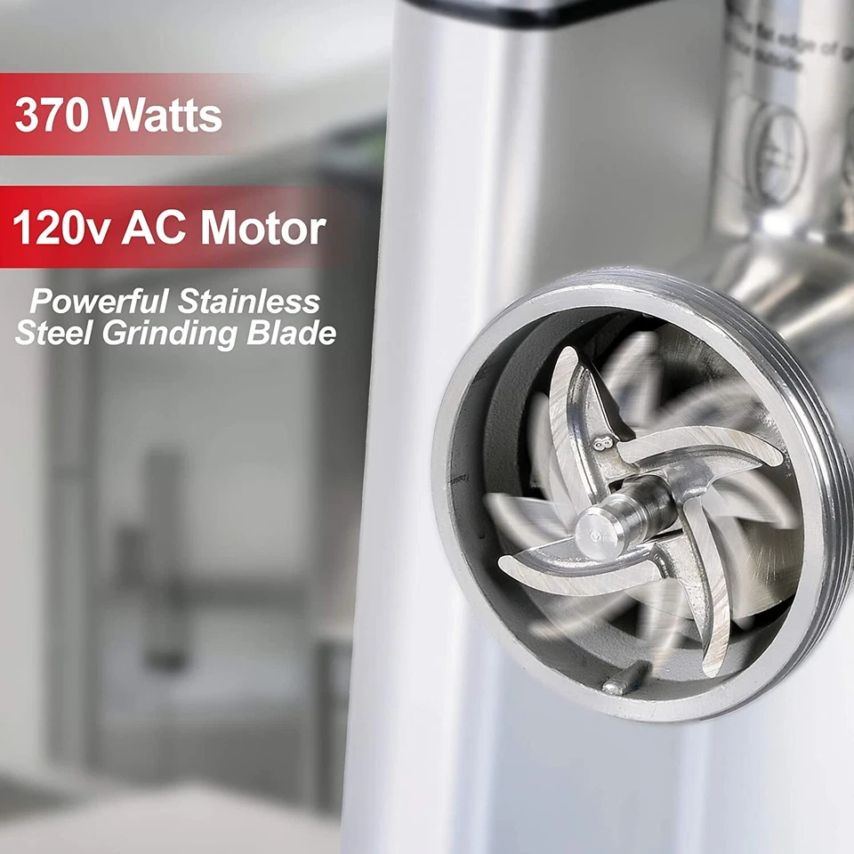 Molinillo de carne eléctrico comercial de acero inoxidable Kitchener de alta resistencia (solo Reino Unido) Foto 4 de 4