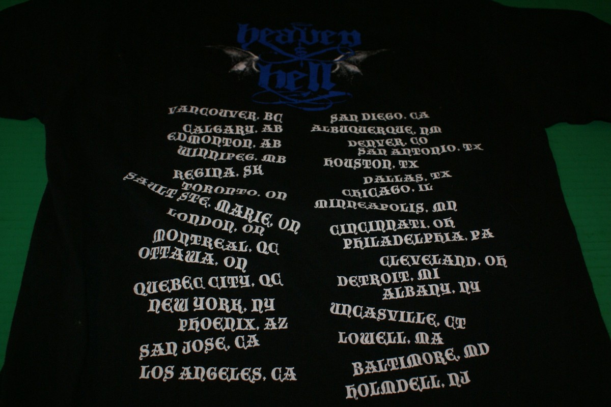 Black Sabbath Heaven & Hell 2007 Tour Medium S Mens Hanes Bought 
