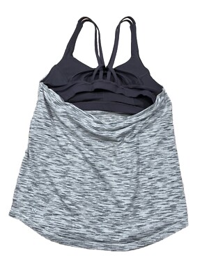 Lululemon Women's Gray /White Raise The Barre Tank Top - Size 6