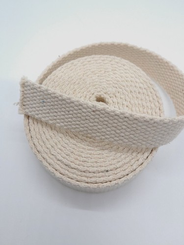 20mm Canvas 100% Cotton Wide Bag Strap Belt Webbing Thick Fabric Handle - Picture 6 of 9