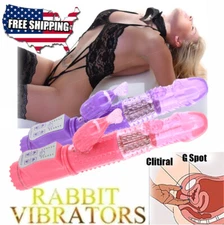 Thrusting Massager Multispeed Rabbit Dildo Vibrator G-spot Female Adult Sex Toys