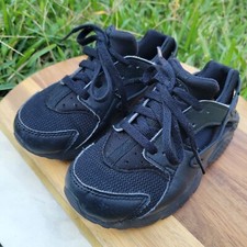 Size 11 - Nike Huarache Run Low Triple Black PS