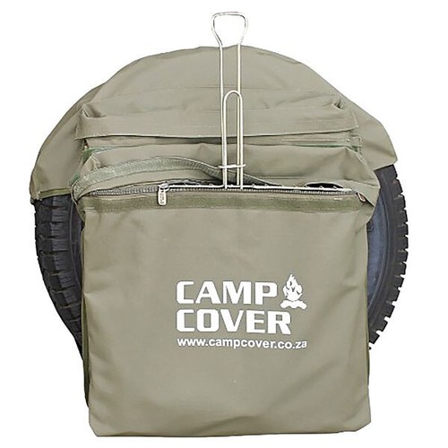 Camp Cover Spare Wheel Rubbish Bag Khaki Ripstop Standard CCM014