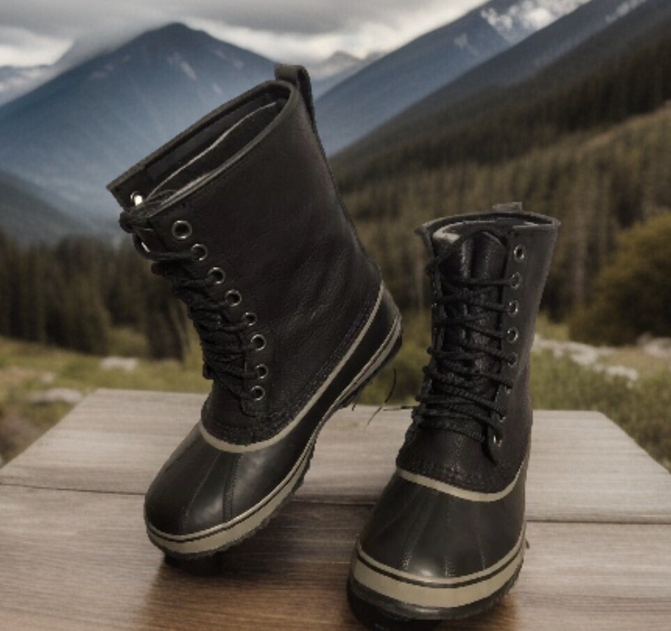 Sorel 🔥1964 Premium T Snow Boots Men’s Sz NM1561-010 Black Leather  Waterproof