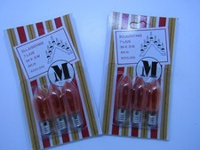 CANDLE ARCH BRIDGE BULBS X 2 CARDS Mark Slojd  34v 3w  ( RED/ ORANGE BULBS)