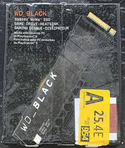 Dissipateur thermique Western Digital WD noir SN850X 8 To | SSD M.2 2280 NVME PCIe 4.0 | Neuf - Photo 5/10