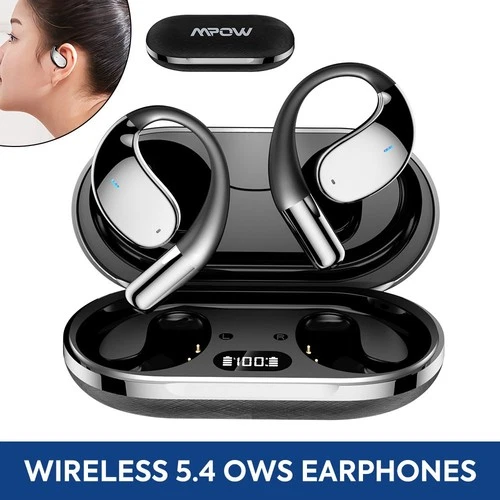MPOW Bluetooth Earbuds 5.4 Wireless Open Ear Headphones Earphones Sport Running deal from eBay