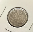 1885 Philadelphia Mint Seated Liberty 90% Silver Dime FINE+/VERY FINE