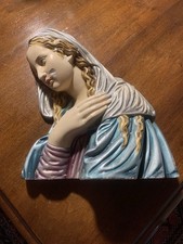 Busto Di Madonna In Gesso Antica Risalente Presumibilmente Primi Del Novecento