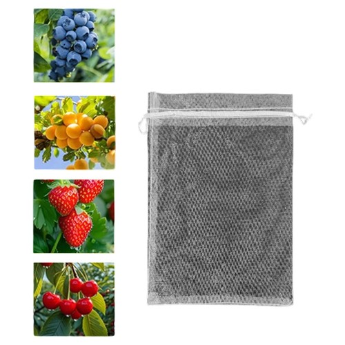 Adjustable Fruit Mesh Bags for Trees Protect Fruit from Birds and Bugs - Foto 1 di 23
