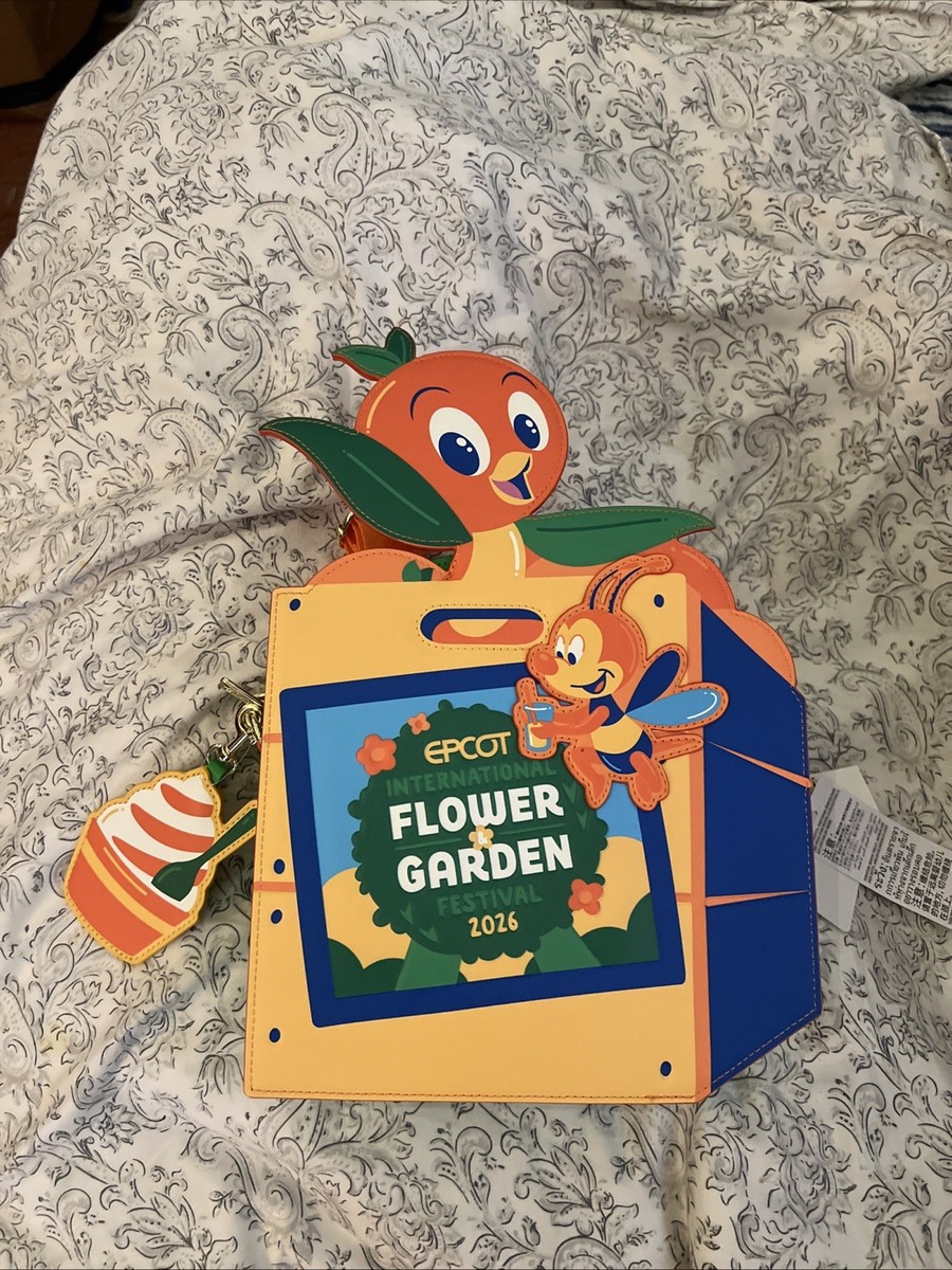 Disney Parks 2026 EPCOT Flower Garden Loungefly Orange Bird Dole