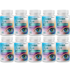 Clean Eye Vision Support Formula, 10 Bottles Genuine Vision Care Supplement