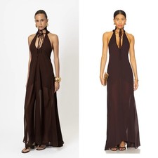 New NWT Casona La Apanada Maxi Dress in Chocolate