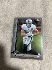 2025 Topps Chrome Brock Bowers #178 Las Vegas Raiders Base