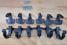 [BB179] Halterset für Halbrundrinne 65mm aus Kunststoff, anthrazit, 6 Stück[OVP]