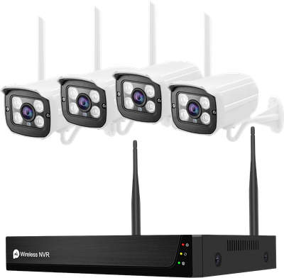 #ad #ad JideTech 3MP 4CH WiFi Wireless Home Security Camera System with I O for Tuya $142.35