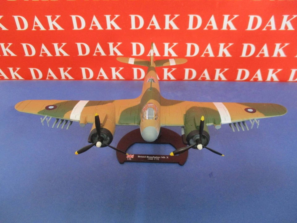 Die cast 1/72 Modellino Aereo Aircraft Bristol Beaufighter TF X 27 Sq. Burma '45 - Immagine 3 di 4