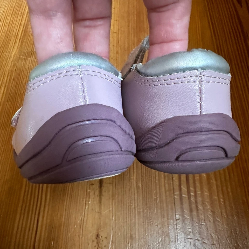 Pediped Grip N Go Daisy purple pink leather sandal SIZE 7 - Image 3 of 4