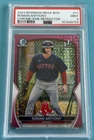 2023 BOWMAN MB CHROME PINK REFRACTOR #71 ROMAN ANTHONY 131/199 PSA 9