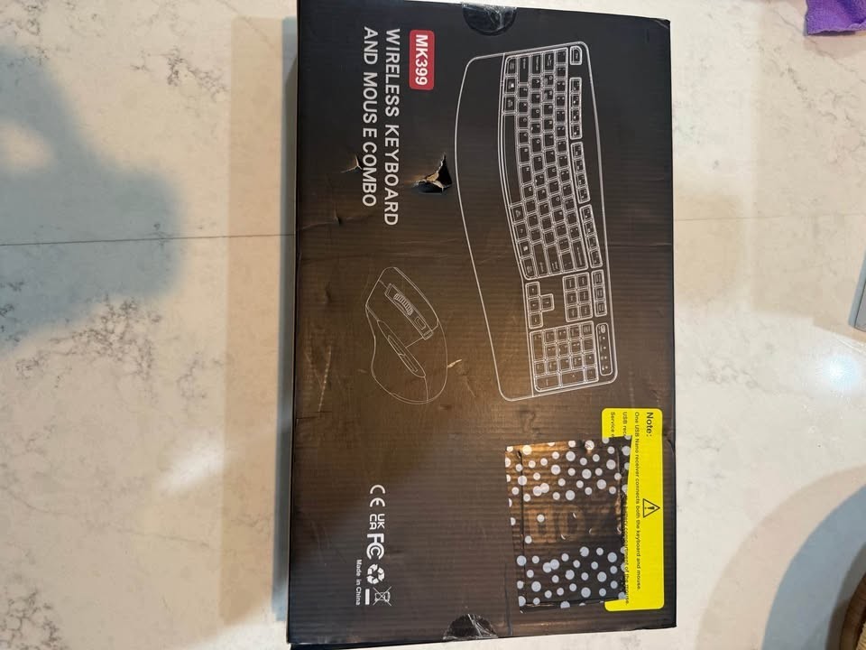 MK399 Wireless Keyboard and Mouse Combo - Black