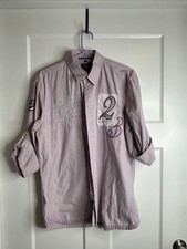 New Zealand Auckland Men  s Long Sleeve Button Up Shirt Embroidered Size XL 4850