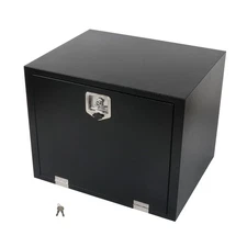 Black Steel 30"X24"X24" Underbody Truck Tool Box Trailer Pickup Storage Toolbox