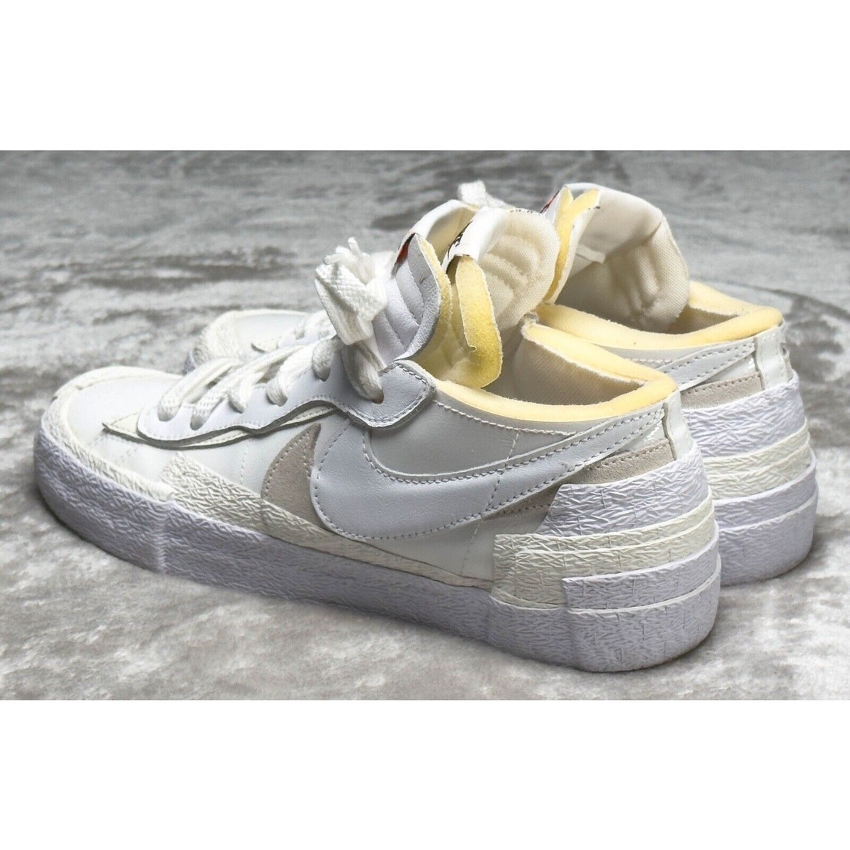 【NIKE】DM6443-100★x Sacai Blazer Low★White Patent Leather Nike Blazer X Sacai Low White Patent Leather | eBay