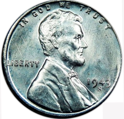 1943 S Lincoln, Wheat Ears Reverse Cent Seller Uncirculated