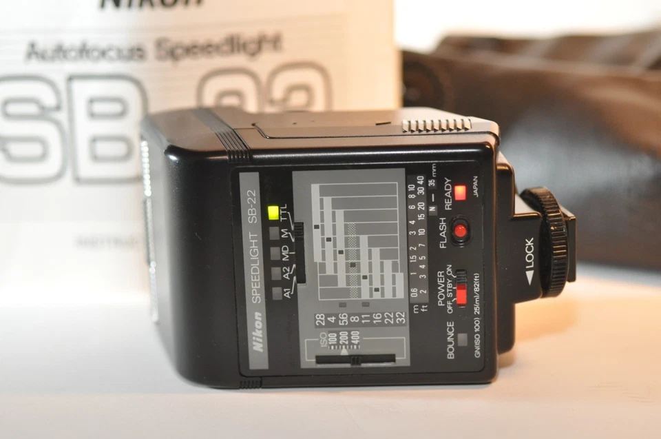 Nikon SB-22 SB 22 Speedlight A-TTL Flash for FILM Camera F5 N80 F100 FM2n FE2 FA - Image 2 of 4